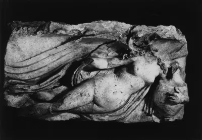 Architectural Relief of a Winged Nude Woman