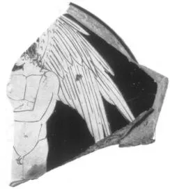 CUP, STEMLESS, FRAGMENT (ATHENIAN, RED-FIGURE)