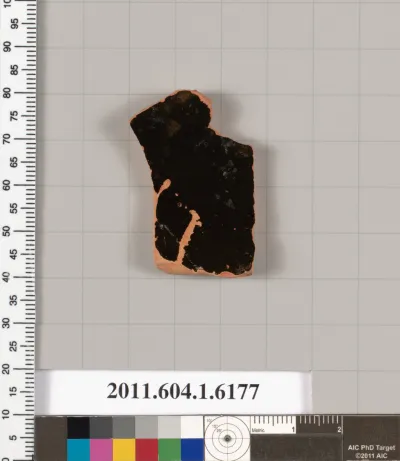 Terracotta fragment of a kylix (drinking cup)