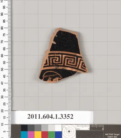 Terracotta fragment of a kylix (drinking cup)