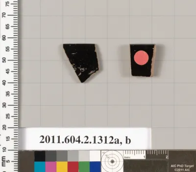 Terracotta rim fragments of skyphoi (deep drinking cups)