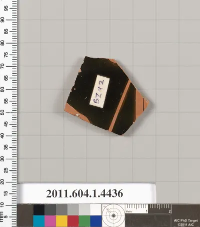 Terracotta fragment of a kylix (drinking cup)