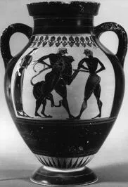 AMPHORA, BELLY, TYPE B (ATHENIAN, BLACK-FIGURE)
