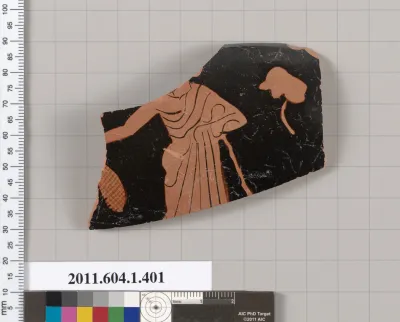 Terracotta fragment of a kylix (drinking cup)