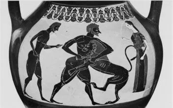 AMPHORA, BELLY, TYPE B (ATHENIAN, BLACK-FIGURE)