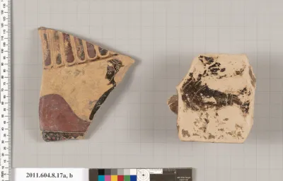 Terracotta fragments of a krater