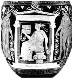 AMPHORA, PANATHENAIC SHAPE (SOUTH ITALIAN, APULIAN, RED-FIGURE)