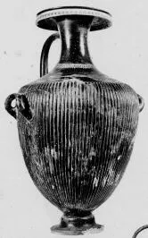 HYDRIA (HELLENISTIC, BLACK GLAZE)