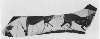 CUP, LITTLE MASTER BAND, FRAGMENT (ATHENIAN, BLACK-FIGURE)