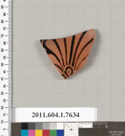 Terracotta fragment of a kylix (drinking cup)