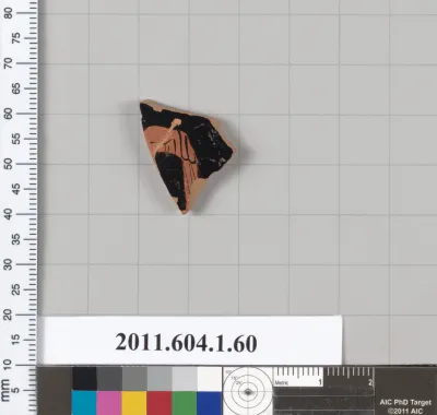 Terracotta fragment of a kylix (drinking cup)