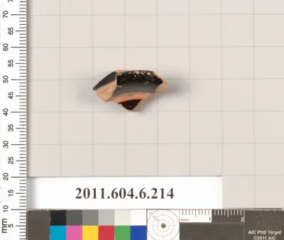 Terracotta fragment of a skyphos (deep drinking cup)?