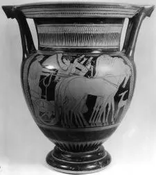 KRATER, COLUMN (ATHENIAN, RED-FIGURE)