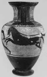AMPHORA, NECK (ETRUSCAN, BLACK-FIGURE)