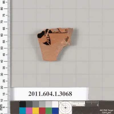 Terracotta fragment of a kylix (drinking cup)