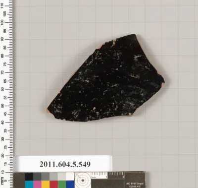 Terracotta fragment of a kylix (drinking cup)