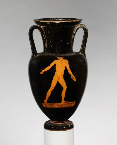 Terracotta Nolan neck-amphora (jar)