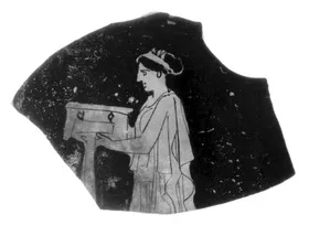 LEKYTHOS, SQUAT, FRAGMENT (ATHENIAN, RED-FIGURE)