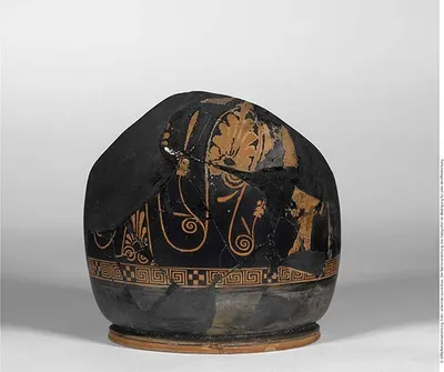 Attisch rotfigurige Bauchlekythos, fragmentiert