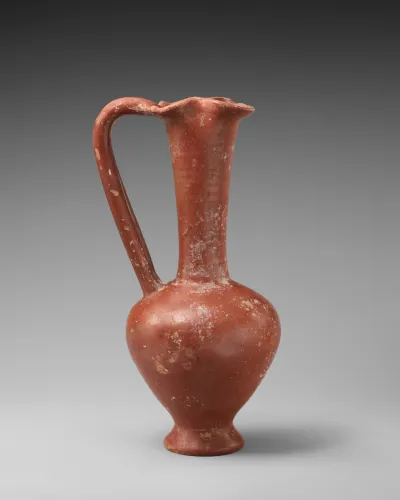 Terracotta trefoil jug