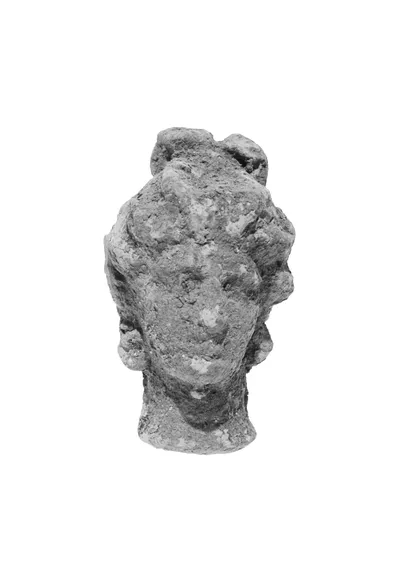 Head with Melon Coiffure and Bow Knot