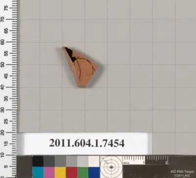 Terracotta fragment of a kylix (drinking cup)