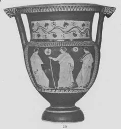 KRATER, COLUMN (SOUTH ITALIAN, APULIAN, RED-FIGURE)