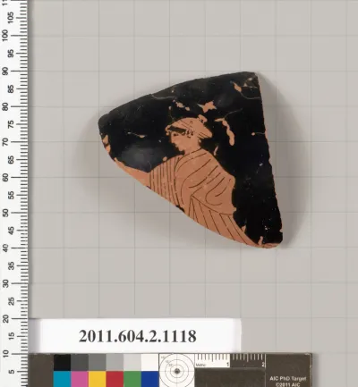 Terracotta fragment of a squat lekythos (oil flask)