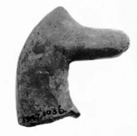 PYXIS LID, FRAGMENT (ATHENIAN GEOMETRIC)