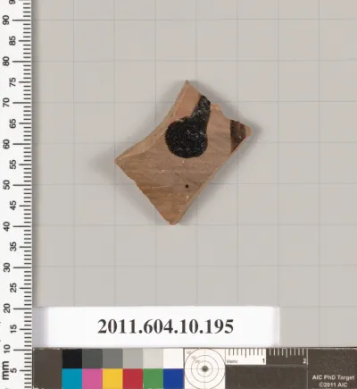 Terracotta fragment from a closed shape