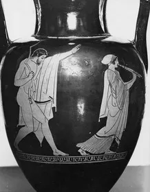 AMPHORA, NECK (ATHENIAN, RED-FIGURE)