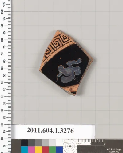 Terracotta fragment of a kylix (drinking cup)