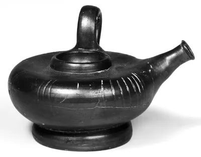 Campanian Black Guttus with Sieve Top