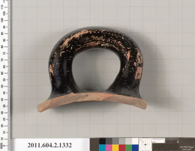 Terracotta fragment of a skyphos (deep drinking cup)