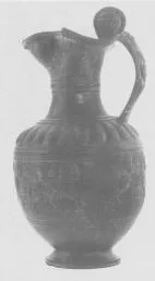 OINOCHOE (ETRUSCAN, BUCCHERO)