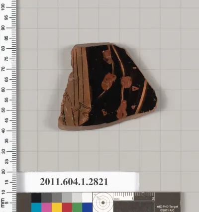 Terracotta fragment of a kylix (drinking cup)