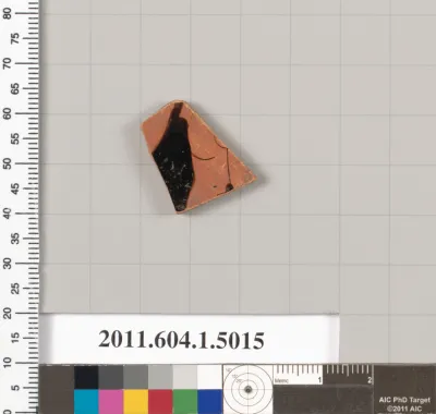 Terracotta fragment of a kylix (drinking cup)