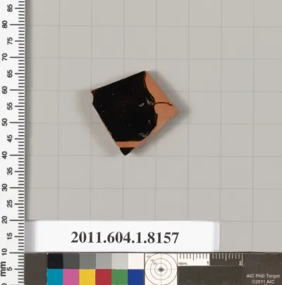 Terracotta fragment of a kylix (drinking cup)