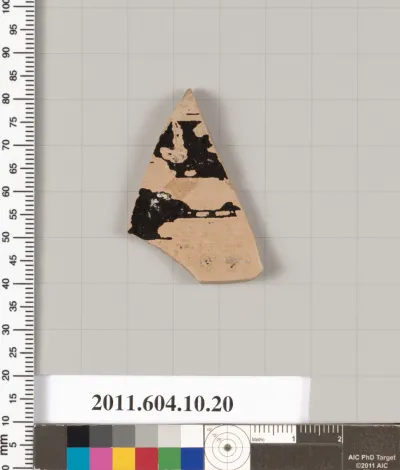 Terracotta fragment of a kylix (drinking cup)