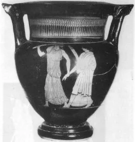 KRATER, COLUMN (ATHENIAN, RED-FIGURE)