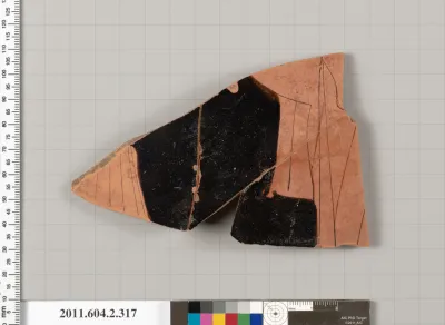 Terracotta fragment of a column-krater (bowl for mixing wine and water)