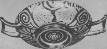 CUP, STEMLESS (ATHENIAN, RED-FIGURE)
