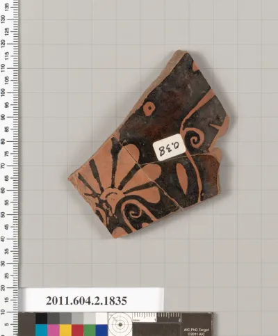 Terracotta fragment of a skyphos (deep drinking cup)