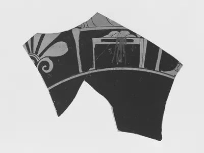 Attic Red-Figure Kylix Fragment