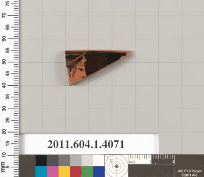 Terracotta rim fragment of a kylix (drinking cup)