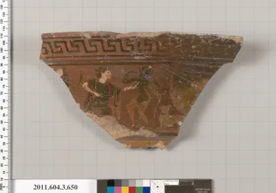 Terracotta fragment of a volute-krater (bowl for mixing wine and water)