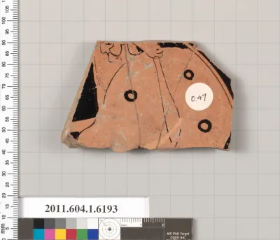 Terracotta fragment of a kylix (drinking cup)