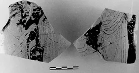LOUTROPHOROS, FRAGMENT (ATHENIAN, RED-FIGURE)