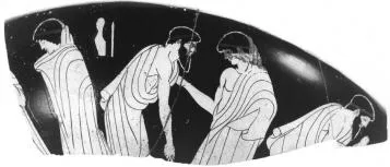 CUP, FRAGMENT (ATHENIAN, RED-FIGURE)