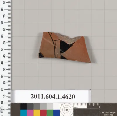 Terracotta fragment of a kylix (drinking cup)